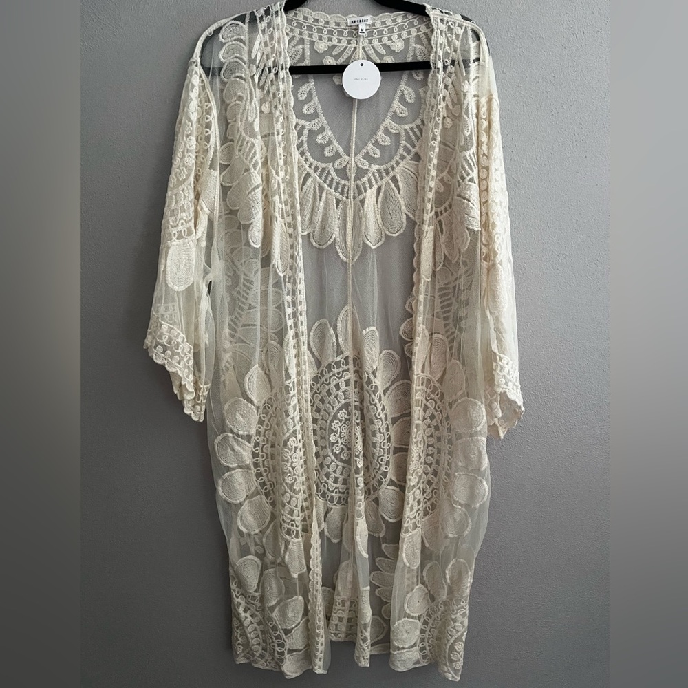 NWT Sz M En Creme Creme Duster